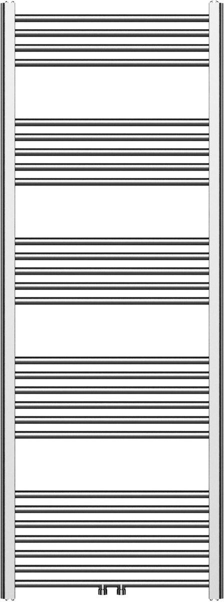 Belrad handdoekdroger, LINKS-RECHTS/MIDDENAANSLUITING, 557 watt, 1600 × 600 cm – Geborsteld RVS