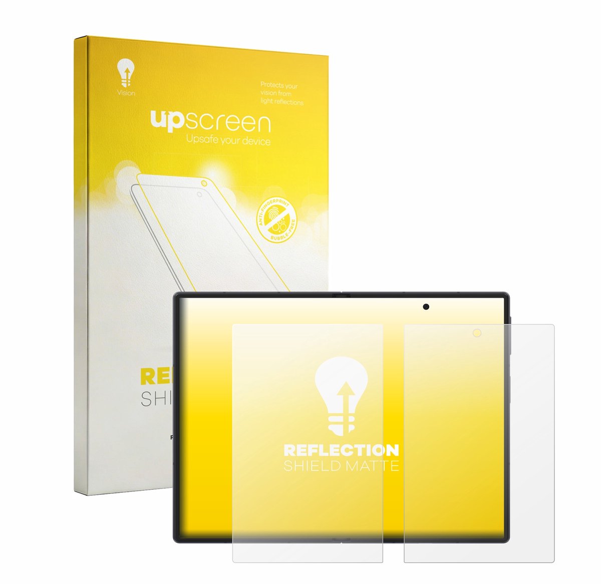 upscreen - Screenprotector voor Samsung Galaxy Z Fold 8 (Inner display) - Folie Beschermfolie anti glare matte