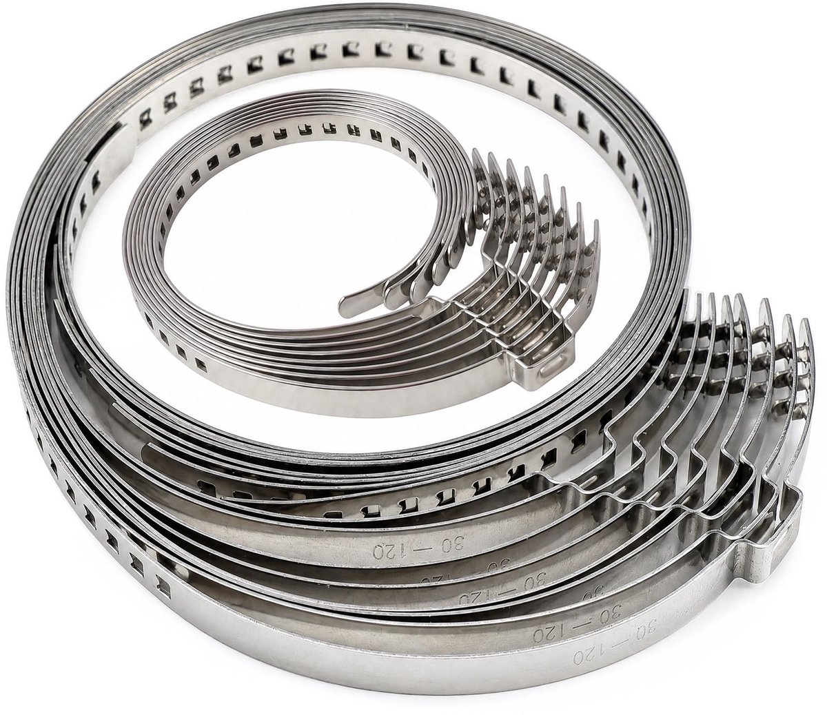 16 stuks RVS CV as klemmen, 25-50mm & 50-120mm, universele slangklemmen voor aandrijfassen en CV manchetten