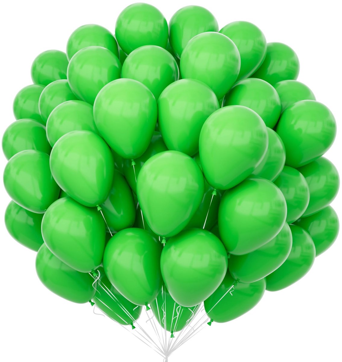 Groene ballonnen, 100 stuks, 30,5 cm, mat groene latex ballonnen, pak voor groene themaballonnen, boogkit, verjaardag, bruiloft, babyshower, carnaval, evenementen, feestdecoraties