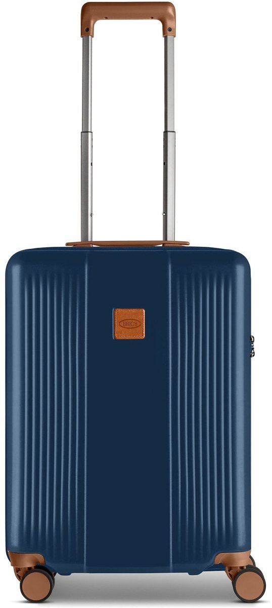 Bric's Ferrara 4 wielen Cabinewagen S 55 cm - Harde bagage - TSA slot - navy blue