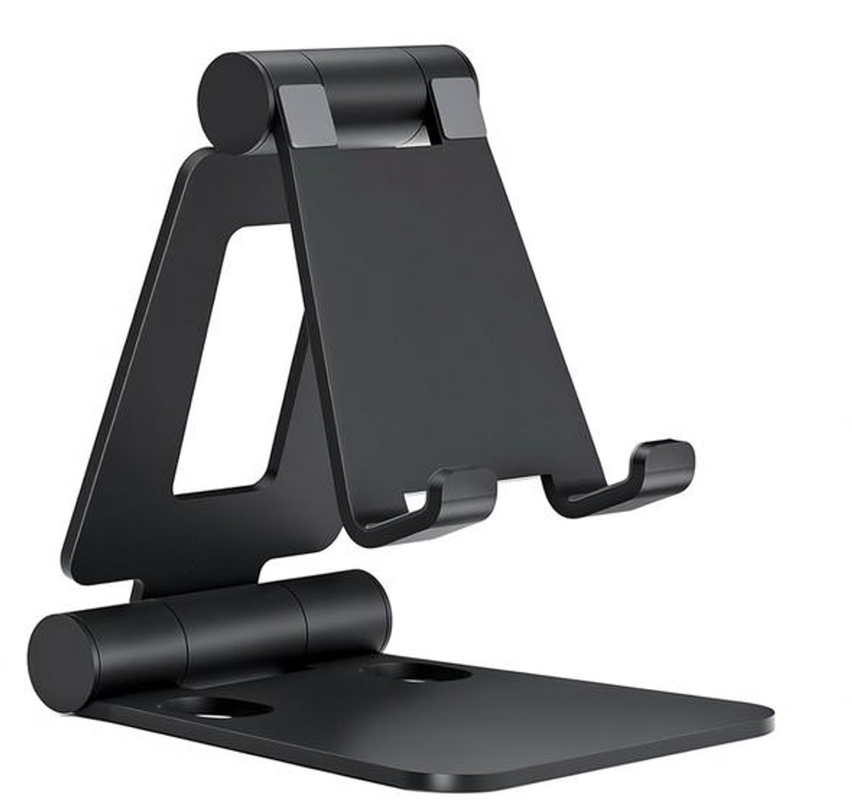 Huis Geluk Telefoonstandaard – Opvouwbare, in hoogte verstelbare aluminium houder voor bureau, geschikt voor iPhone, Samsung en andere smartphones