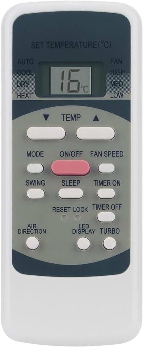 R51M/E Vervangen Afstandsbediening Fit voor Midea Airconditioner R51 Serie R51/E R51/CE R51M/CE R51D/E R51M/BGE R51M/BGE R51M/BGE