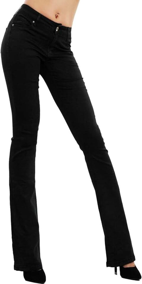 Jeans dames push-up broek poot olifant bel slim sexy F36-M6129