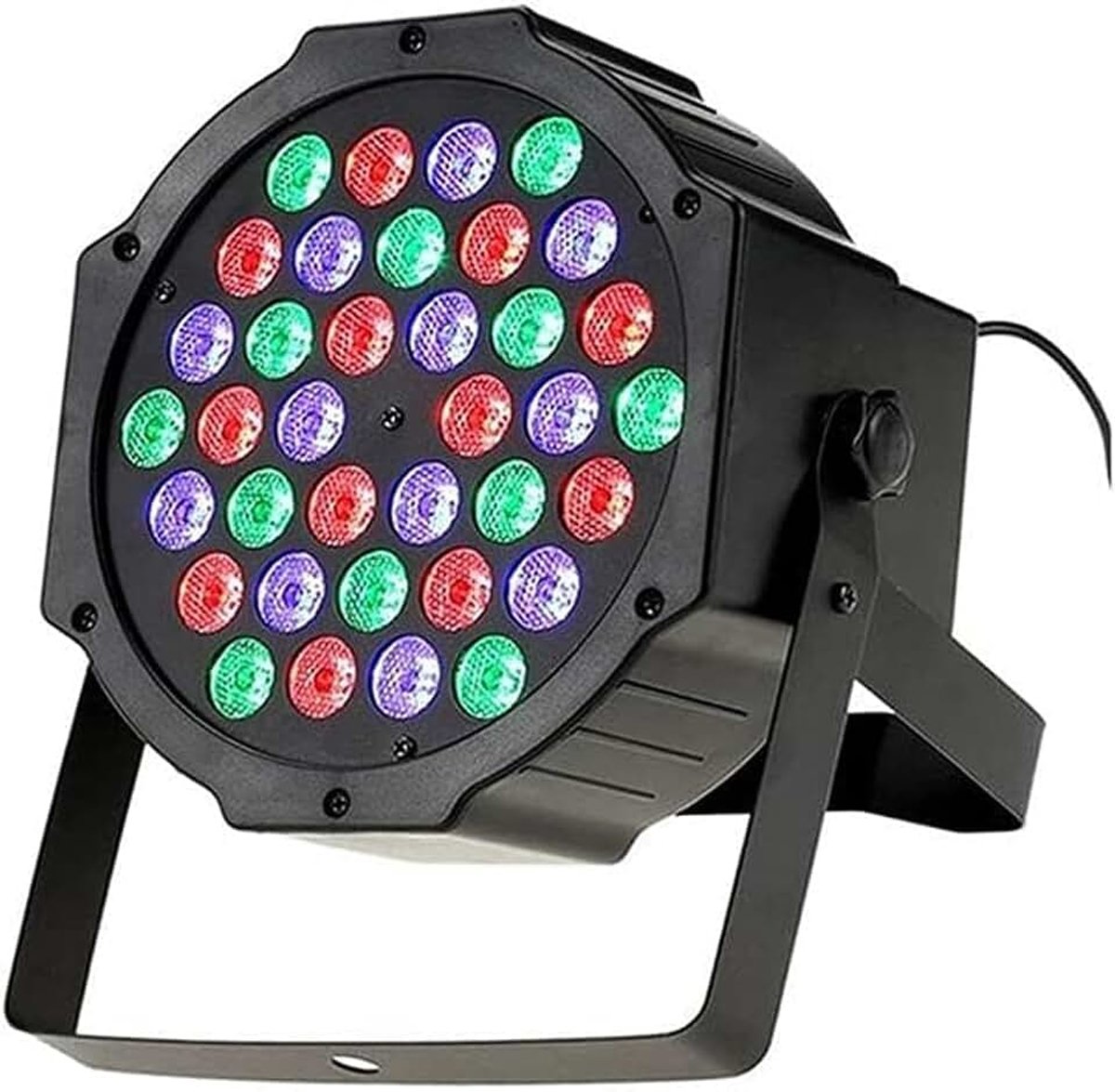 Spotlight met 36 RGB-leds en lichtfuncties, stroboscoop en DMX voor DJ's, kleurrijk licht