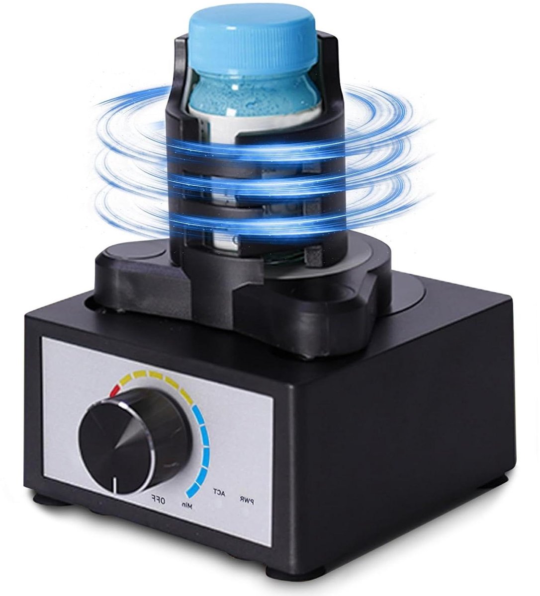 Mini Vortex Mixer - Kleine Mixer - Vloeistoffen Mengen - Compact Ontwerp - 21 cm - Zwart
