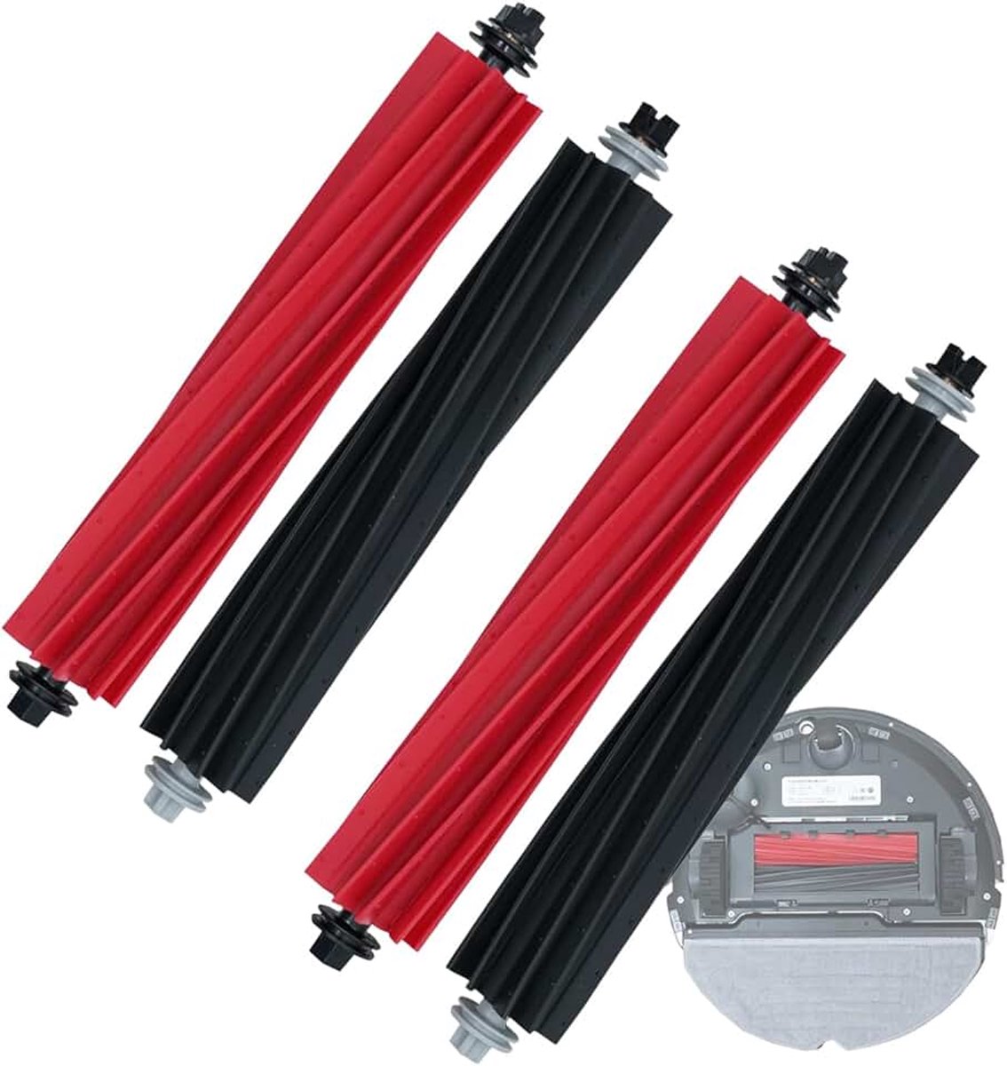 2 stuks hoofdborstel-accessoires voor S8/S8+/S8 Pro Ultra, reserveonderdelen, rolborstel voor Xiaomi S8/S8 Pro Ultra (2 stuks rollers)