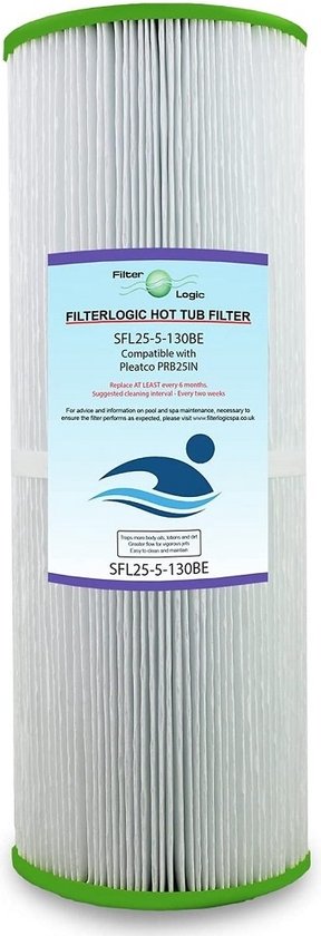 FilterLogic PLF25IN Filtro Per Acqua Per Vasca Idromassaggio E Spa - Compatibile Con Pleatco PRB25IN, Unicel C4326, Darlly SC704 - 3