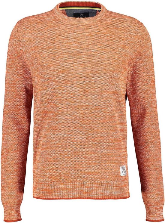 Lerros Trui Gebreide Trui Met Structuur 21n5057 944 Brick Red Mannen Maat - 3XL