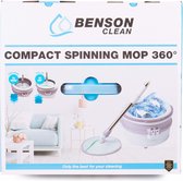 Benson Mop & Emmer Set - Reinigingssysteem - 360° Spinning - Incl. Steel