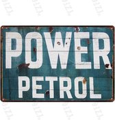 Retro Muur Decoratie uit Metaal Vintage Motor Olie 20x30cm DU-4113