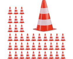 40x pylon - pionnen - set - 22 cm - afbakenkegels - verkeerskegel