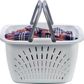 Stefanplast Opbergmand 18 Liter 39 X  39 X 21,5 Cm Wit/grijs