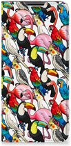 Telefoon Hoesje OPPO A16 | A16s | A54s Bookcover Case Birds
