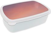 Broodtrommel Wit - Lunchbox - Brooddoos - Close-up van gekleurde lucht - 18x12x6 cm - Volwassenen