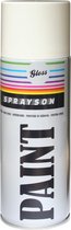 Sprayson Verf Spuitbus - Spuitlak - RAL9010 Hoogglans Wit - 400 ml