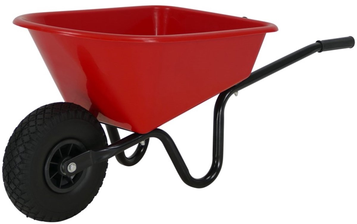 MM Eurotool Kinderkruiwagen Metaal met Kunststof Bak - Rood — afbeelding 5