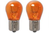 Pro Plus Autolamp 12 Volt - 21 Watt. - Bau15S - Oranje - 2 stuks