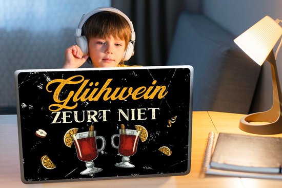 Autocollant pour ordinateur portable - 17,3 pouces - Vin chaud - Verres - Fruits - 40x30cm - Autocollants pour ordinateur portable - Peau pour ordinateur portable - Couverture