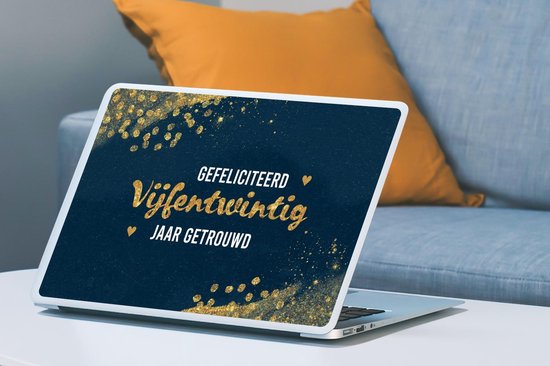 Sticker pour ordinateur portable - 17,3 pouces - Mariage - Vingt-cinq - Citation