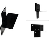 Wovar Pergola Verlenging Zwart Gecoat voor 12 x 12 cm balken open model | 2 Stuks
