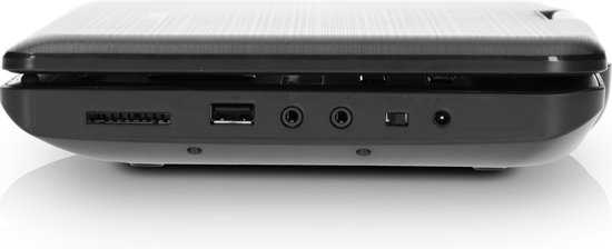 Lenco DVP-1010BK - Portable 10" DVD-speler met USB-hoofdtelefoon-ophangbeugel van Lenco — afbeelding 2