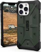 UAG - Pathfinder backcover hoes - iPhone 13 Pro - Groen + Lunso Tempered Glass