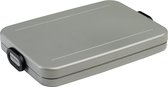 Mepal take a break lunchbox - flat - silver
