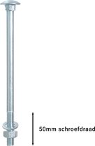 Wovar Slotbouten Verzinkt M12 x 200 mm | Per Stuk