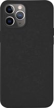 Telefoonglaasje Hoesje Geschikt voor iPhone 11 Pro Max - Biologisch afbreekbaar kunststof - Zwart - Biologisch afbreekbaar - Beschermhoes - Case - Cover