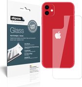 dipos I 2x Pantserfolie helder compatibel met Apple iPhone 11 Rückseite Beschermfolie 9H screen-protector