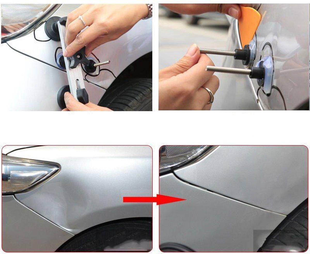 86-delig uitdeukgereedschap carrosserie deuken reparatieset uitdeukgereedschap set voor deuken op carrosserieën