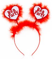 Fun Novelties Hen Party - Hoofdband - 'Hen party' - Rood - One Size