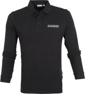 Napapijri Erber Long Sleeve Polo Zwart - maat XXL