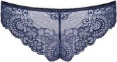 Auroria Kanten Slip - Blauw - Sexy Lingerie & Kleding - Lingerie Dames - Dames Lingerie - Strings