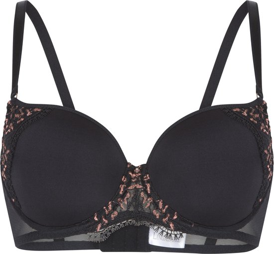 Lingadore – In Love with Embroidery – BH Voorgevormd – 6620-1 – Black - C80/95