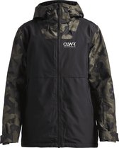 ColourWear Block Jacket M - Snowboardjas - Heren - Camo Dark Khaki - Maat XL