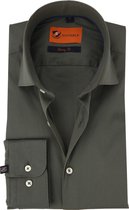 Suitable - Overhemd Uni Army - 41 - Heren - Skinny-fit