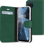 Samsung A12 hoesje bookcase - Samsung Galaxy A12 hoesje bookcase - hoesje Samsung A12 bookcase - hoesje Samsung Galaxy A12 bookcase - A12 hoesje bookcase - Kunstleer - Groen - Accezz Wallet S