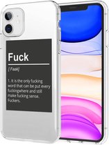 iMoshion Design voor de iPhone 11 hoesje - Quote - Zwart