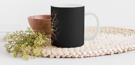 Mug - Mug à café - Léopard - Animaux sauvages - Léger - Mugs - 350 ML - Tasse - Tasses à café - Tasse à thé - Décoration Sinterklaas - Cadeaux pour enfants - Cadeaux chaussures Sinterklaas