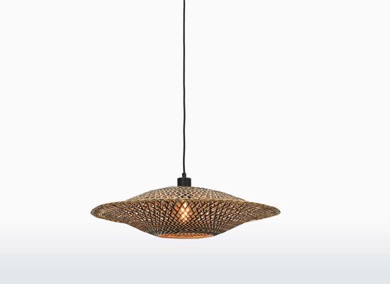 Good & Mojo Lampe suspendue Bali bamboo - Produit Ampoule: Non / Taille du produit: Medium (60 x 60 x 15cm)