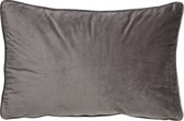 Dutch Decor FINN - Sierkussen velvet Driftwood 40x60 cm - taupe