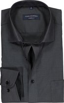 CASA MODA modern fit overhemd - antraciet grijs - Strijkvriendelijk - Boordmaat: 42