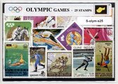 De Olympiade – Luxe postzegel pakket (A6 formaat) : collectie van 25 verschillende postzegels van de olympiade – kan als ansichtkaart in een A6 envelop - authentiek cadeau - kado -