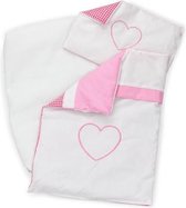 poppenbeddengoed junior 40 x 30 cm textiel roze