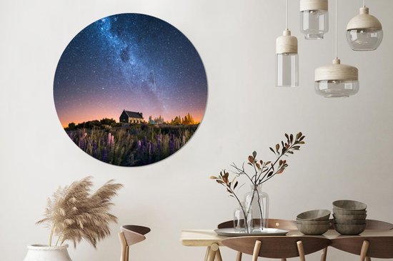 WallCircle - Cercle mural - Cercle mural intérieur - Nouvelle-Zélande - Maison - Bloem - 150x150 cm - Décoration murale - Peintures ronds