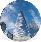 Wall Circle - Aluminium - World Trade Center - Nuages - Miroir - ⌀ 90 cm