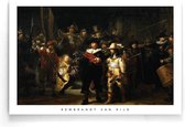 Walljar - Rembrandt van Rijn - De Nachtwacht - Muurdecoratie - Poster