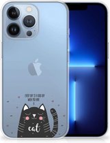 Telefoon Hoesje Geschikt voor iPhone 13 Pro Mobiel Case Cat Good Day